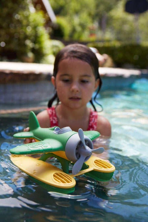 Green Toys Seaplane in Green Color - BPA Free, Phthalate Free Floatplane for Improving Pincers Grip. Toys and Games ,9 x 9.5 x 6 inches...