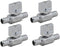 LD Valve- 1/4 Turn Pex Straight Toilet Stop Valve, 1/2-in PEX x 1/2-in PEX, Quarter Turn LF Brass Chrome Plated Pex Str Shut off Valve for Faucet ...