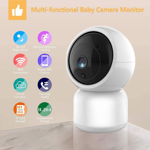 Pet Camera Monitor, Security Camera WiFi Home Dog Camera 1080P HD,Indoor Outdoor Camera for Dog and Cat,Support APP Remote Control/Motion Detectio...