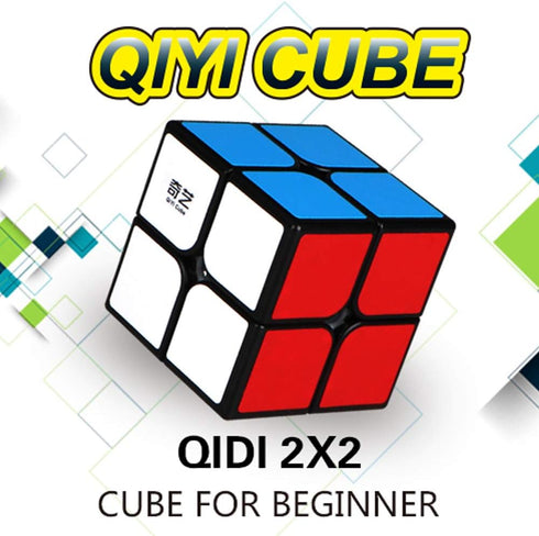 Qidi Speed Cube 2x2- Smooth Bright-Light Sticker(Classic Colors) - 2x2x2 Puzzles Toys, The Most Educational Toy to Effectively Improve Child's Con...
