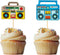 Morndew 24 PCS Radio Boom Box Cupcake Toppers for Nostalgic Ball Music Theme Party 70s 80s 90s Hip Hop Party Birthday Party Wedding Party Decorati...