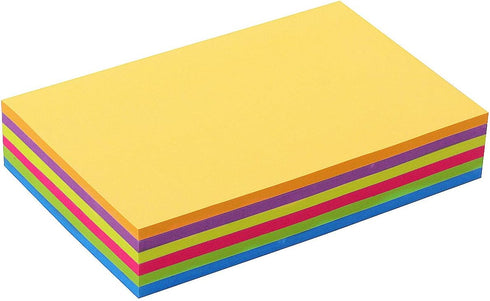 Sticky Notes 4x6, 6 Color Bright Colorful Sticky Pad, 6 Pads/Pack, 45 Sheets/Pad, Self-Sticky Note Pads...