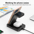 3 in 1 15W Dual Coils Wireless Charging Station, Compatible with iPhone 15/14//13/12/11/X/8 Series,Watch Series 8/7/6/SE/5/4,AirPods 3/2/Pro,and A...