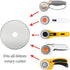 AMASEWART 60mm Rotary Cutter Blades Fits Fiskars Olfa, Replacement Rotary Blade for Fabric, Quilting, Sewing and Arts & Crafts, Pack of 10...