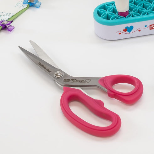 Prym Love 8 in Dressmaker Scissors, Pink...