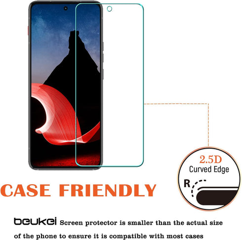 beukei (3 Pack) Designed for Motorola Think Phone (2023) Screen Protector Tempered Glass, Touch Sensitive,Case Friendly, 9H Hardness...