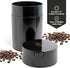 1LB Patented Airtight Multi-use Vacuum Works as Smell Proof Ground Coffee Bean Containers. Black Cap and Body, 1.85-Liter/1.6-Quart...