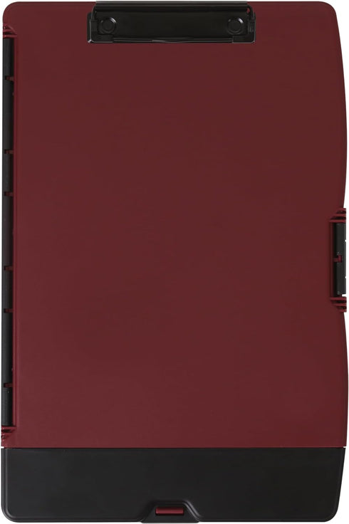 Dexas Folio Clipcase Professional Storage Clipboard with Pen storage compartment, 9.75 x 14.75, A4, Merlot. Ideal for Teachers, Nurses, Coaches, S...