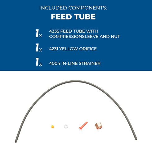 4335 Feed Tube with Sleeve for Aprilaire Humidifiers 400, 400A, 400M, 500, 500A, 500M, 600, 600A 600M,Includes #4004 in-Line Strainer #4231 Yellow...