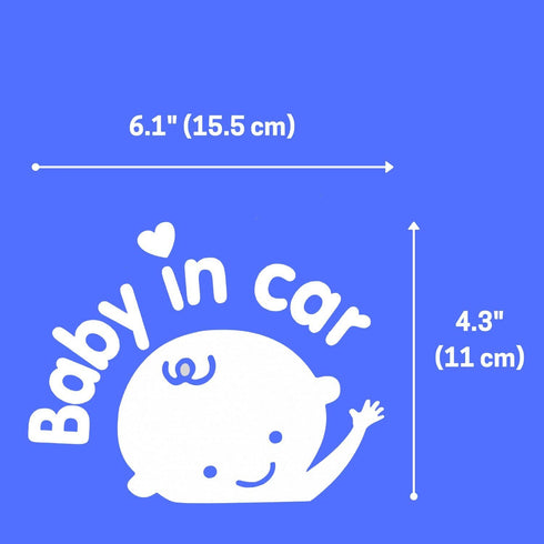 Baby on Board, Baby in Car, Car Window Decal Stickers - 3 Pack...