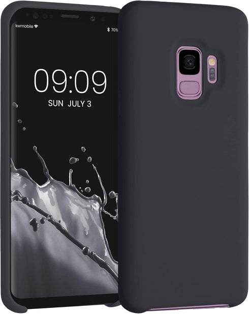 kwmobile Case Compatible with Samsung Galaxy S9 Case - TPU Silicone Phone Cover with Soft Finish - Black Matte...