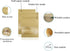PABCK 100 Pack (Inner Size 2.36x2.36inch) Clear Window Airtight Seed Packets Brown Kraft Paper Envelopes for Zip Food Storage Lock Small Bags Zipp...