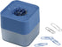 Magnetic Paper Clip Dispenser, Magnetic Paper Clips Organizer, 28mm, with 130 Paper Clip for School Home Office (Blue)...