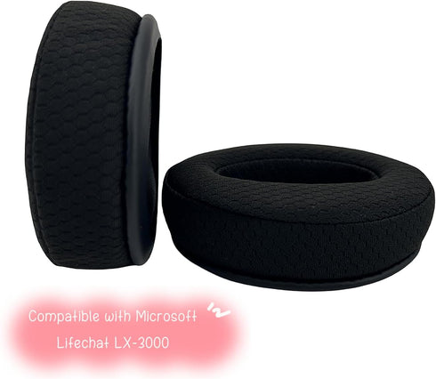 Ear Pads Replacement Cushions Cups Covers Pillow Headphone Repair Parts with Mic Foam Compatible with Microsoft Lifechat LX-3000 LX 3000 Headset (...