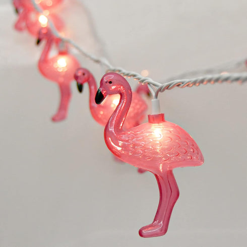 SUNSGNE Pink Flamingo Lights - Pink Party String Lights - Cute Fun Flamingo Decor for Indoor Home Bedroom Birthday...