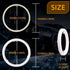 Qasim 1-Pair 100MM White+Amber Switchback 132SMD 4014 LED Halo Ring Angel Eyes DRL Warning Lights 12V...