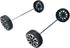 EUDAX 30mmx9mm Plastic Roll 2mm Dia Shaft Toys Wheel and 2mmx100mm STEM Shaft Round Rod Axles for DIY Toy RC Car Truck Boat Helicopter Model Part ...