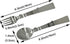 Maydahui 2PCS Folding Spoon and Fork SUS 18/10?304?Stainless Steel Spork Portable Camping Cutlery Multi-Functional Foldable Fruit Forks for Outdoo...