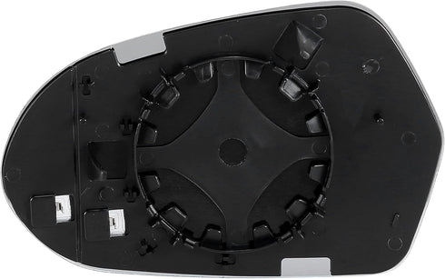 X AUTOHAUX Car Rearview Mirror Glass Replacement with Backing Plate Heated Right Side Passenger Side for Audi A6 Quattro S6...