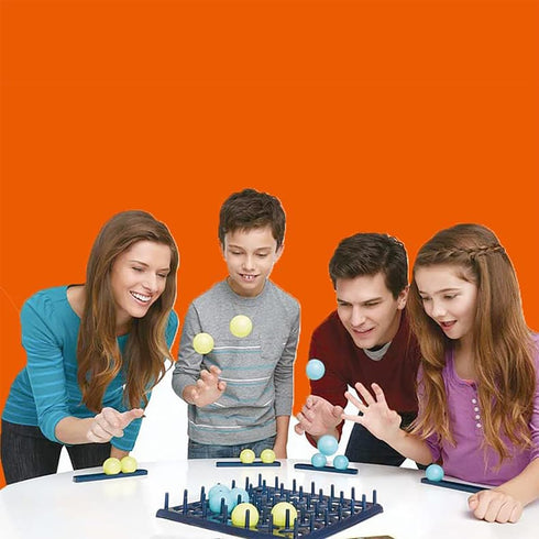 Bounce Ball Parent Child Interactive Party Table Games with 9 Cards with Different Patterns,16 Balls and 1 Game Grid,Kid,Teens and Adults Family P...