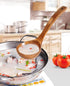 FJNATINH Wooden Ladle with Long Handle, Handmade Soup Ladle for Cooking Kitchen Cookware...