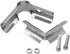 2 Sets of 90 Degree Structural Pipe Connectors, 3-way Metal Connectors, for 3-Way Pipe Clamp end Rail Clamps (for 1" or 25MM or 3/4" OD, Silver)...