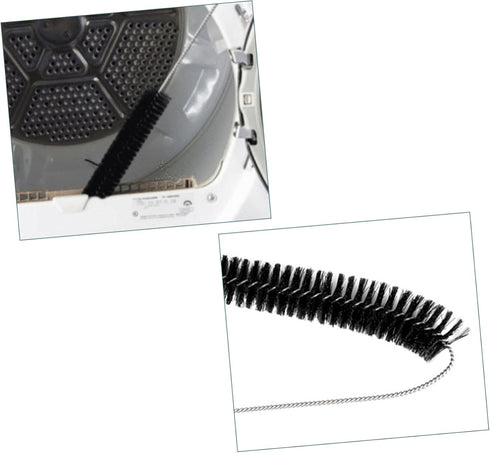 2pcs Washing Machine Cleaning Brush Sink Drain Brush Cleaner Tool Cleaner Brush Washing Machine Tube Cleaning Brush Clothes Dryer Filter Hard Bris...
