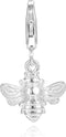 Sterling Silver Honey Bee Charm: Clip-On for Bracelets and Necklaces...
