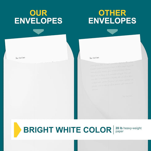 9x12 Envelopes Self Seal - 20 Pack - Open End White Mailing Envelopes for Catalogs, Presentations, Oversized Documents - Self Sealing Envelopes wi...