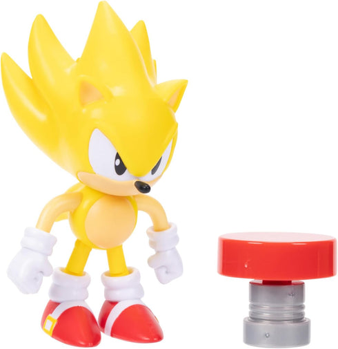 Sonic the Hedgehog 4-inch Super Sonic Action Figure with Red Spring Accessory. Ages 3+ (Officially licensed by Sega)...