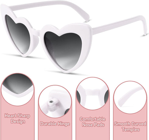 Heart Shaped Sunglasses For Women Vintage Love Retro Sun Glasses Clout Goggle Wedding Bride Sunglasses UV400...