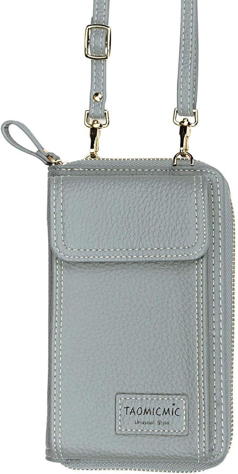 Women Crossbody Cell Phone Bag Small Shoulder Purse Leather Travel RFID Card Slots Wallet Case Handbag Phone Pocket Baggap Clutch for iPhone 11 Se...