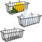 3 Pack Wire Baskets,Wall Grid Panel Hanging Wire Basket,Wall Storage and Display Basket for Cabinet & Pantry Organization and Kitchen,Bathroom,Bed...