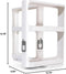 FUKQVOD Acrylonitrile Butadiene Styrene Pull-and-Rotate Spice Organizer, White, 20 in...