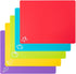 5 Pieces Flexible Plastic Cutting Board Mats with Food Icons, BPA Free Cutting Boards for Kitchen, Non Slip Cutting Mat for Meat and Vegetables (R...