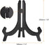 uxcell 10" Easel Plate Holder, Plastic Folding Display Stand Black for Decorative Picture Frame...