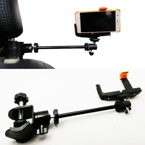 Pmsanzay 3in1 Adjustable Heavy Duty Universal Action Camera Desk Pole Clamp Holder Mounts Kit for Waterproof Camera/Digital Camera/Smartphone - Pe...