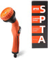SPTA Garden Hose Nozzle Sprayer, 8 Adjustable Spray Patterns, Water Hose Nozzle Spray Nozzle, High Pressure Hand Sprayer without hose connector, f...