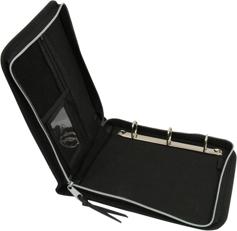 RoadPro 3-Ring Zippered Binder for Loose-Leaf Log Sheets, Black, LB-001BK, 10.5" x 8.5"...