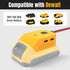 Power Wheels Battery Adapter with USB Ports & XT60 Port, Fit for DeWalt 20V Battery, Power Adapter for Mobile Devices, Electric Vehicles, DIY Proj...