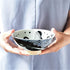 Minorutouki Rice Bowl Extra Large White Wave Whale Blue ?5.8×H2.6in 7.76oz Made in Japan...