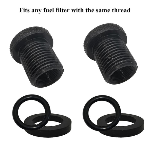 2 Pack Thread Adapters and Washers, 1/2 * 28-3/4 * 16, Black...