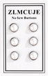 6 Pcs Mini No Sew Pearl Buttons Anti Exposure Fixed Brooches Cover up Buttons Detachable Reusable Multi-purpose for Clothes(White,10mm)...