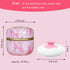 Body Powder Puff and Container for Dusting Powder, Women Powder Puff and Powder Case for Bath and Travel (Sakura)...