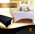 Luxury Collection Black 6ft Tablecloth Rectangular Spandex Linen - Table Cloth Fitted Cover for 6 Foot Folding Table, Wedding Linens Banquet Cloth...