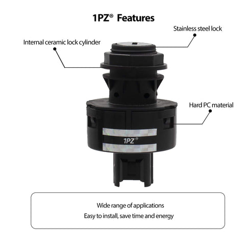 1PZ YR4-K01 Ignition Key Switch Replacement for Yamaha Rhino 450 660 700 YXR450 YXR660 YXR700 2004-2009 5UG-H2510-00-00...