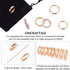 UNICRAFTALE 16Pcs 8 Sizes Titanium Steel Ring Blanks Rose Gold Grooved Finger Ring Settings Ring Core Blank for Resin Round Empty Rings Blanks for...