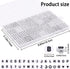 XIMISHOP 1400pcs Round Letter Beads for Jewelry Making,31 Style White A-Z Alphabet Acrylic Beads Kits Heart Beads for Bracelets Making (4 * 7mm)...