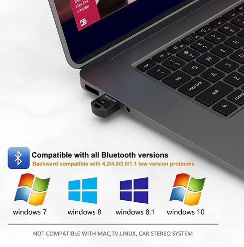 Universal USB Receiver for Bluetooth Keyboard Mouse,Bluetooth USB,Keyboard Dongle Replacement,Unifying Receiver,Realtek Chips,Stable Performance,S...