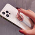 Fashion bee Pattern Cell Phone Ring Holder , Bling Diamond 360° Rotating Finger Kickstand Back Stand Hand Grip Compatible with iPhone13 pro max ,S...